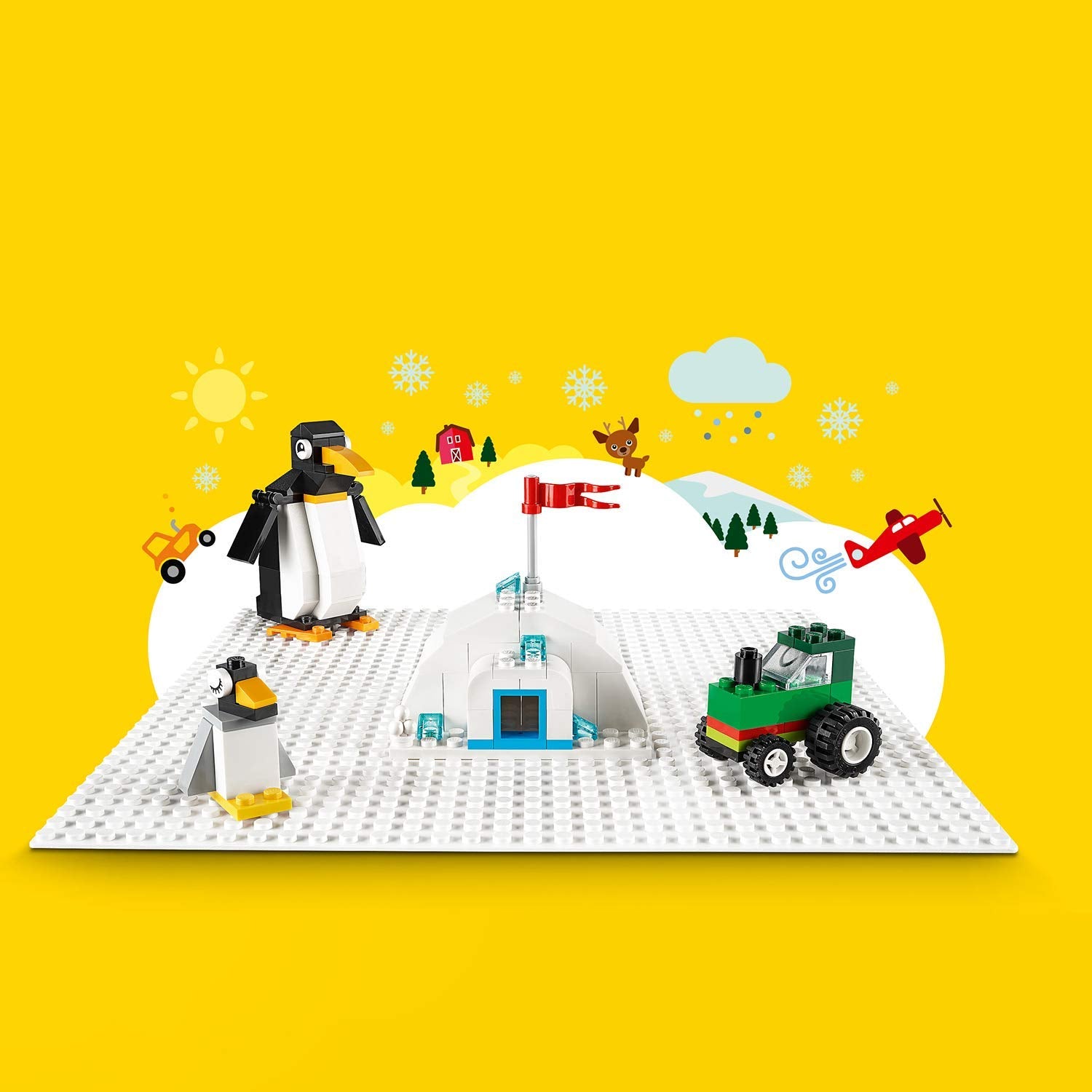 LEGO Creator - White Baseplate - Age 4+ - 11026