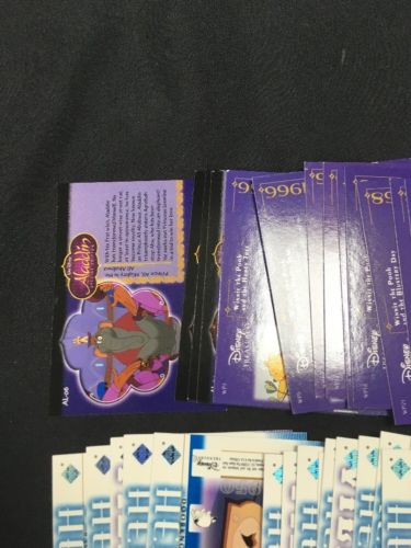 Upper Deck Disney Treasures S3 Trading cards x 47 inc Pooh Silly Aladdin -(6303
