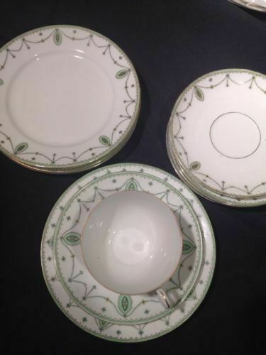 Moritz Zdekauer MZ Austria Design ALT 578 - 10 pieces green swags 1905 (1500)
