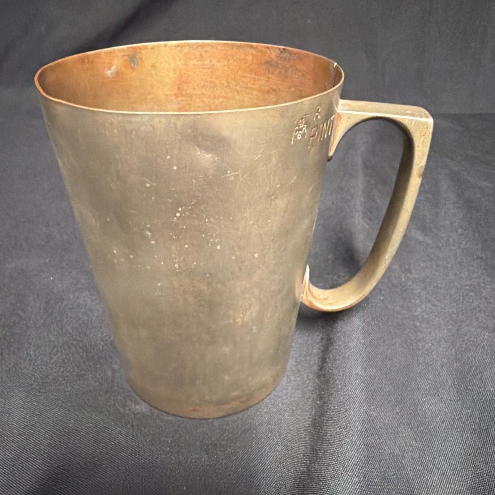 Pewter weights & Measures 1 Pint Tankard King George 1910 Birmingham - (1913)
