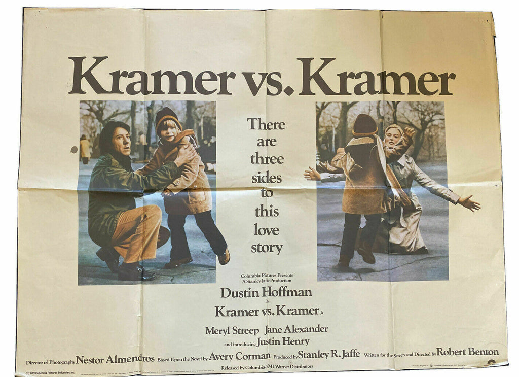 ORIGINAL UK QUAD POSTER - Kramer v Kramer - 1979 30" x 40" - (6565)