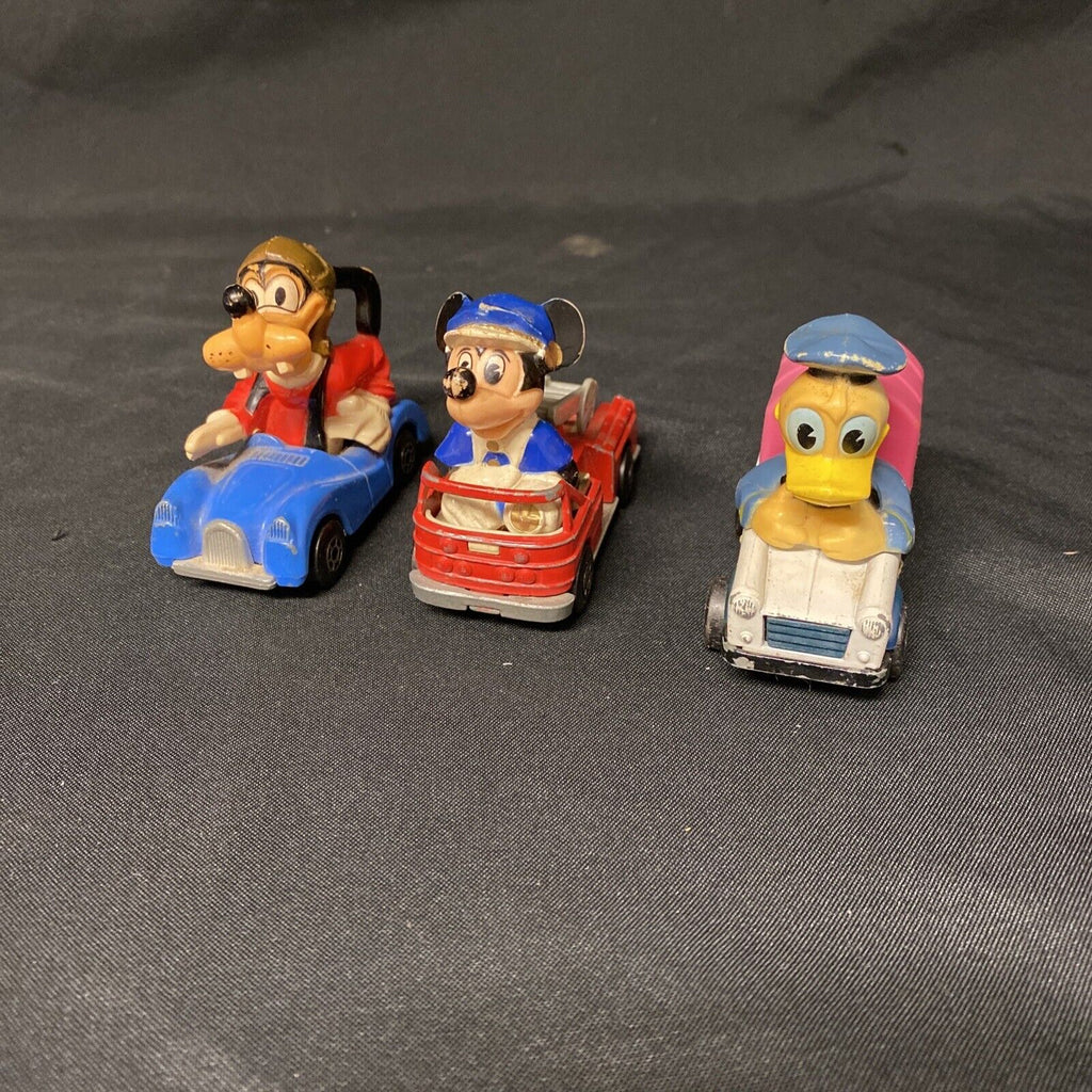 Vintage 1979 Matchbox Disney Mickey #1 Goofy #9 Donald #11 - (9170)