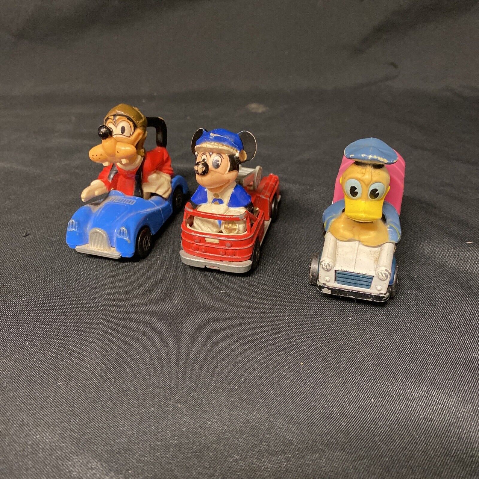 Vintage 1979 Matchbox Disney Mickey #1 Goofy #9 Donald #11 - (9170)