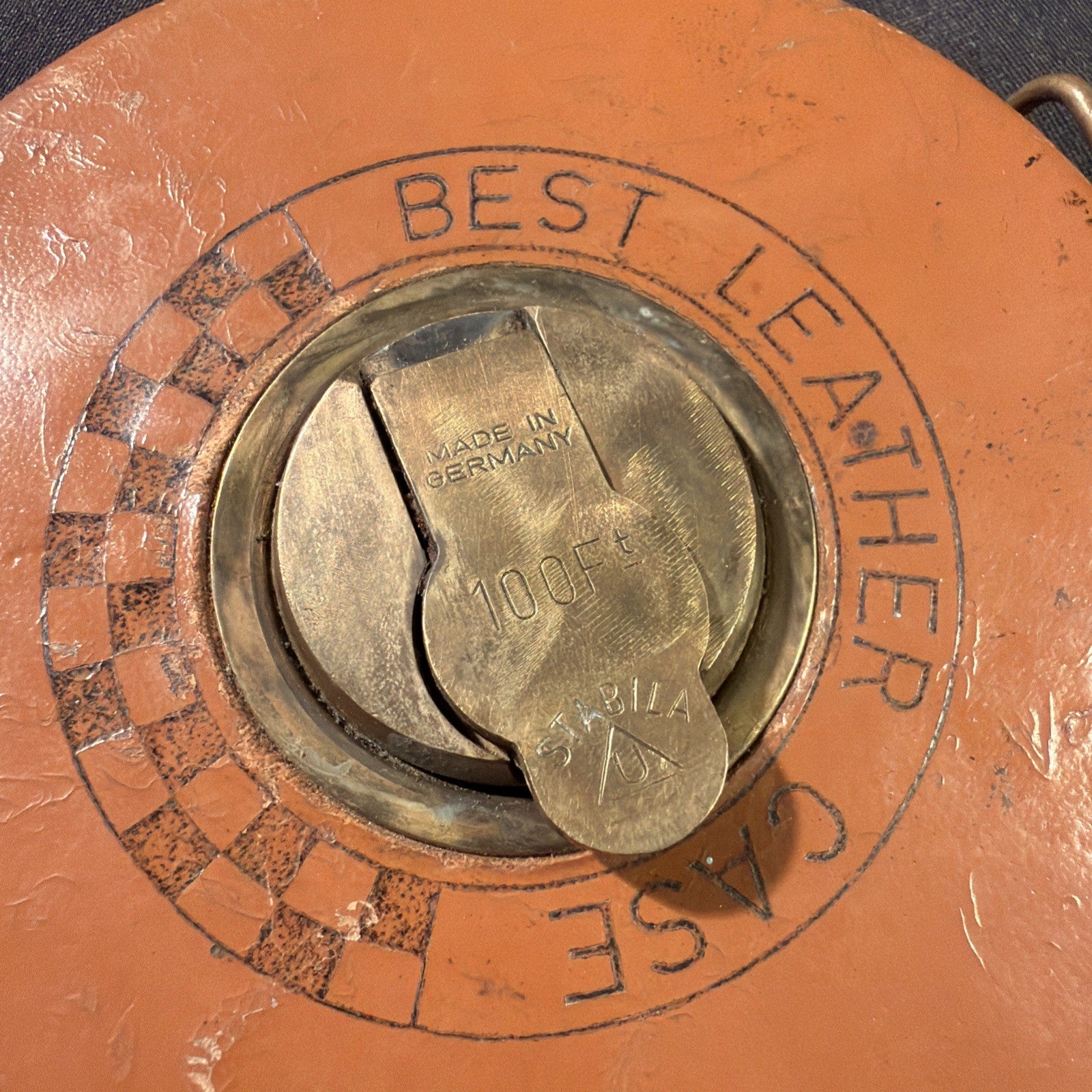 Vintage Stabila Made in Germany Brass & Steel Measuring Tape Inch's - (1991)