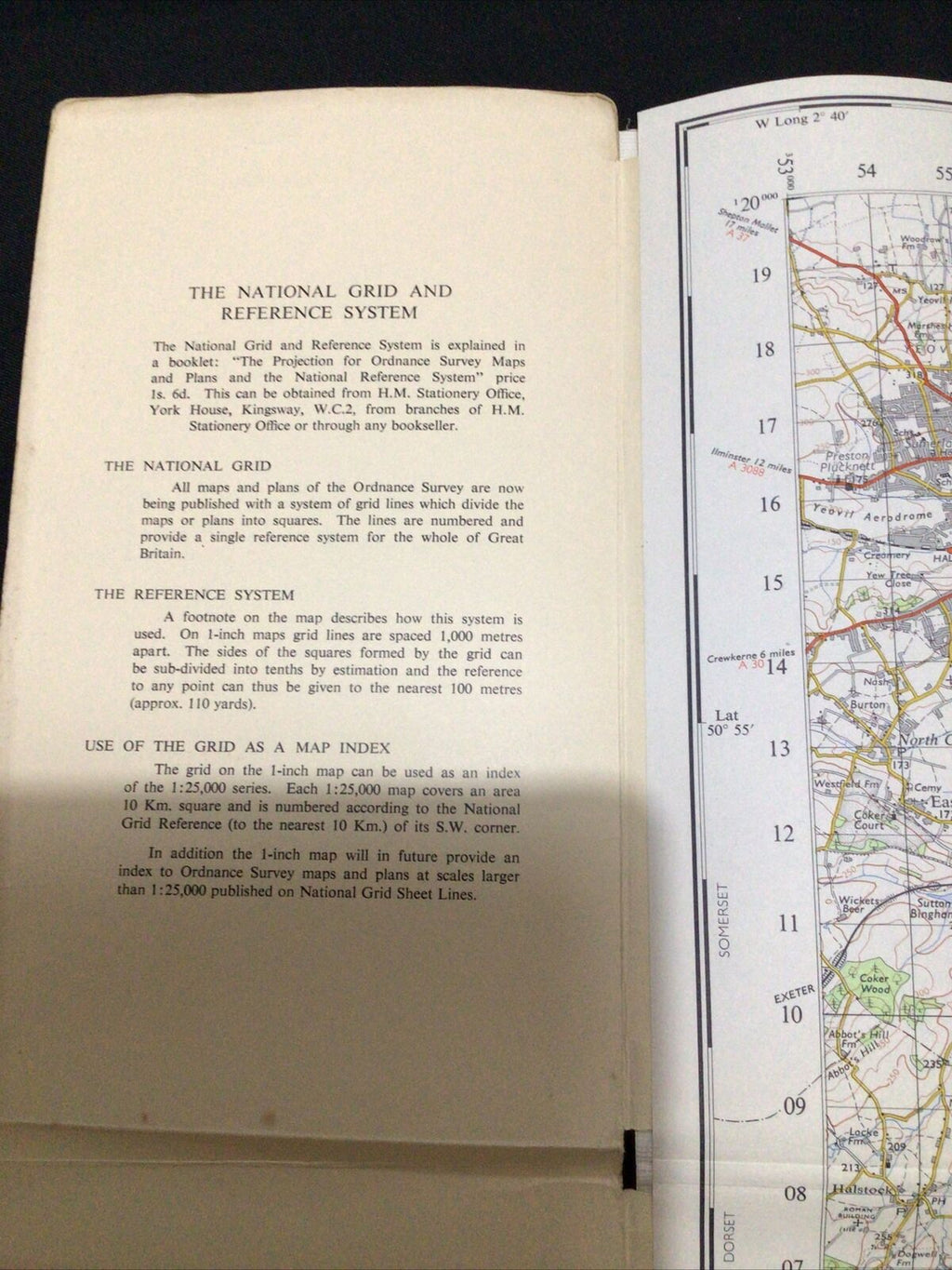 MAP - Ordnance Survey 1 inch 7th Series 1968 - Dorchester CLOTH #178 (8681