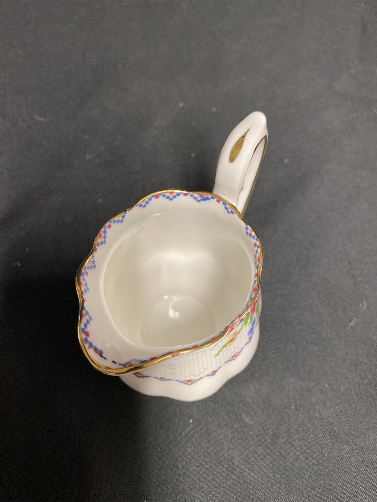 Royal Albert Bone China Petit Point RD778676 Sugar Bowl & Creamer Jug - (1762)