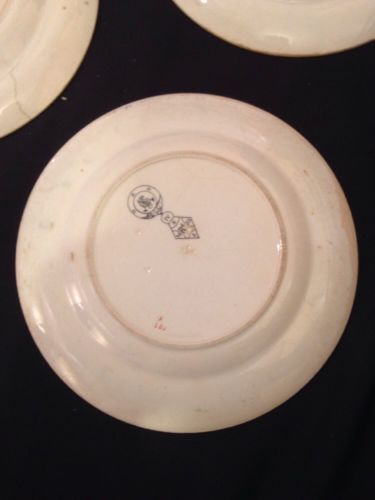 MINTON Imari Pattern Peony and red bird x 3 Plates 1860  - VERY RARE    (1355)