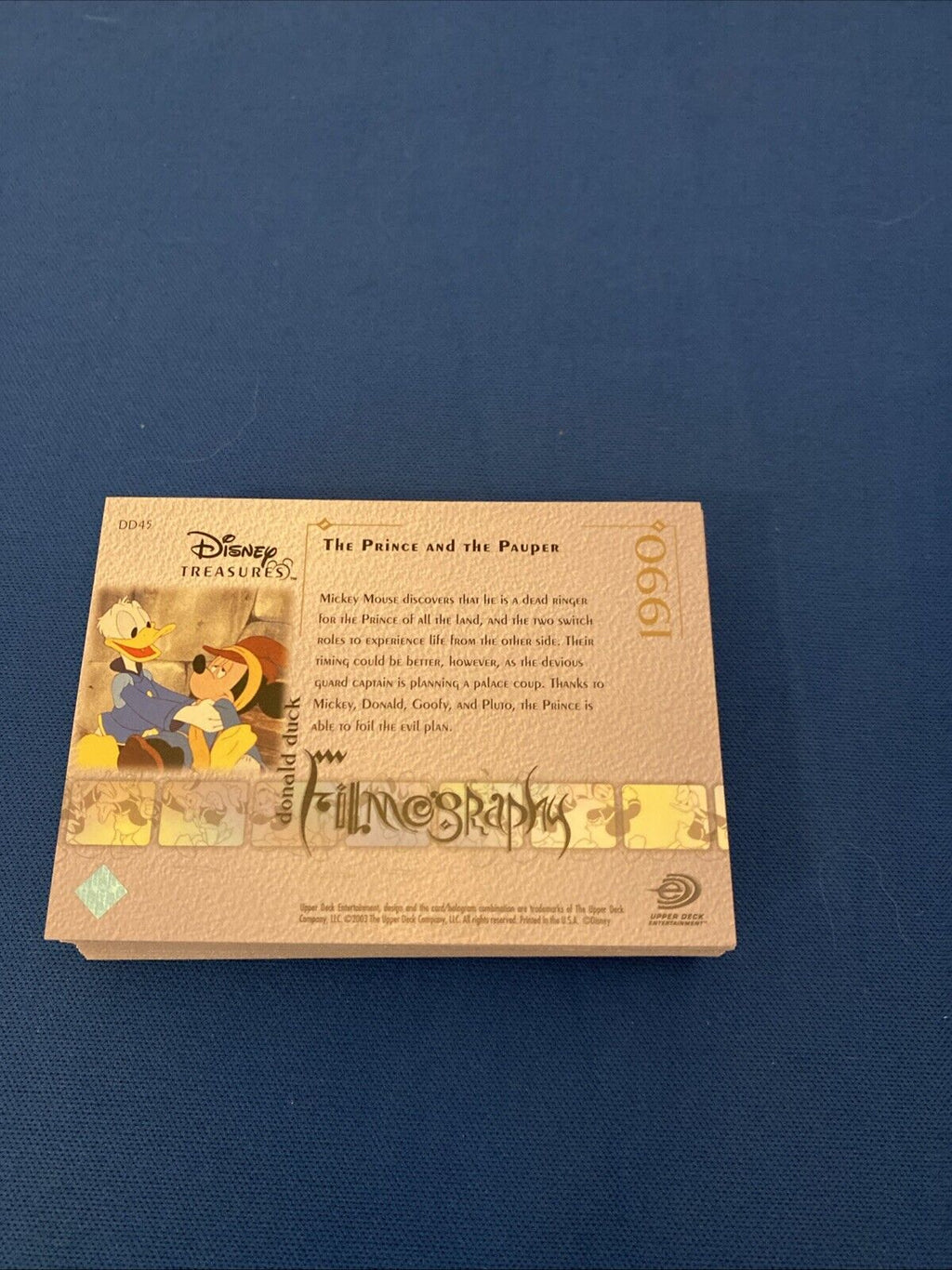 Upper Deck 2003 Disney Treasures Donald Duck filmography x31 Trading Cards (5756