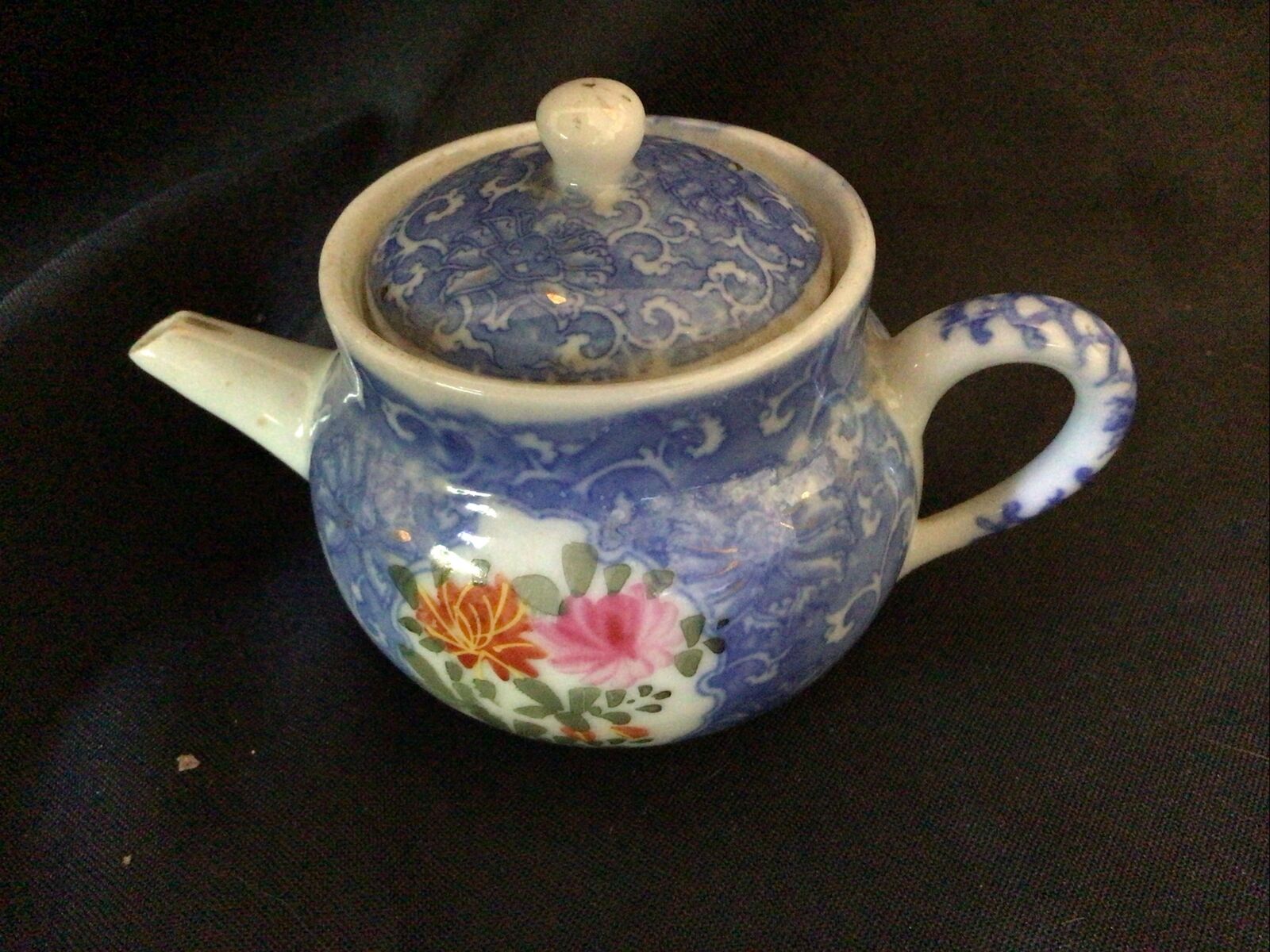 Teapot Collectors Small Ceramic Vintage 7cm Japanese Style - (8378)