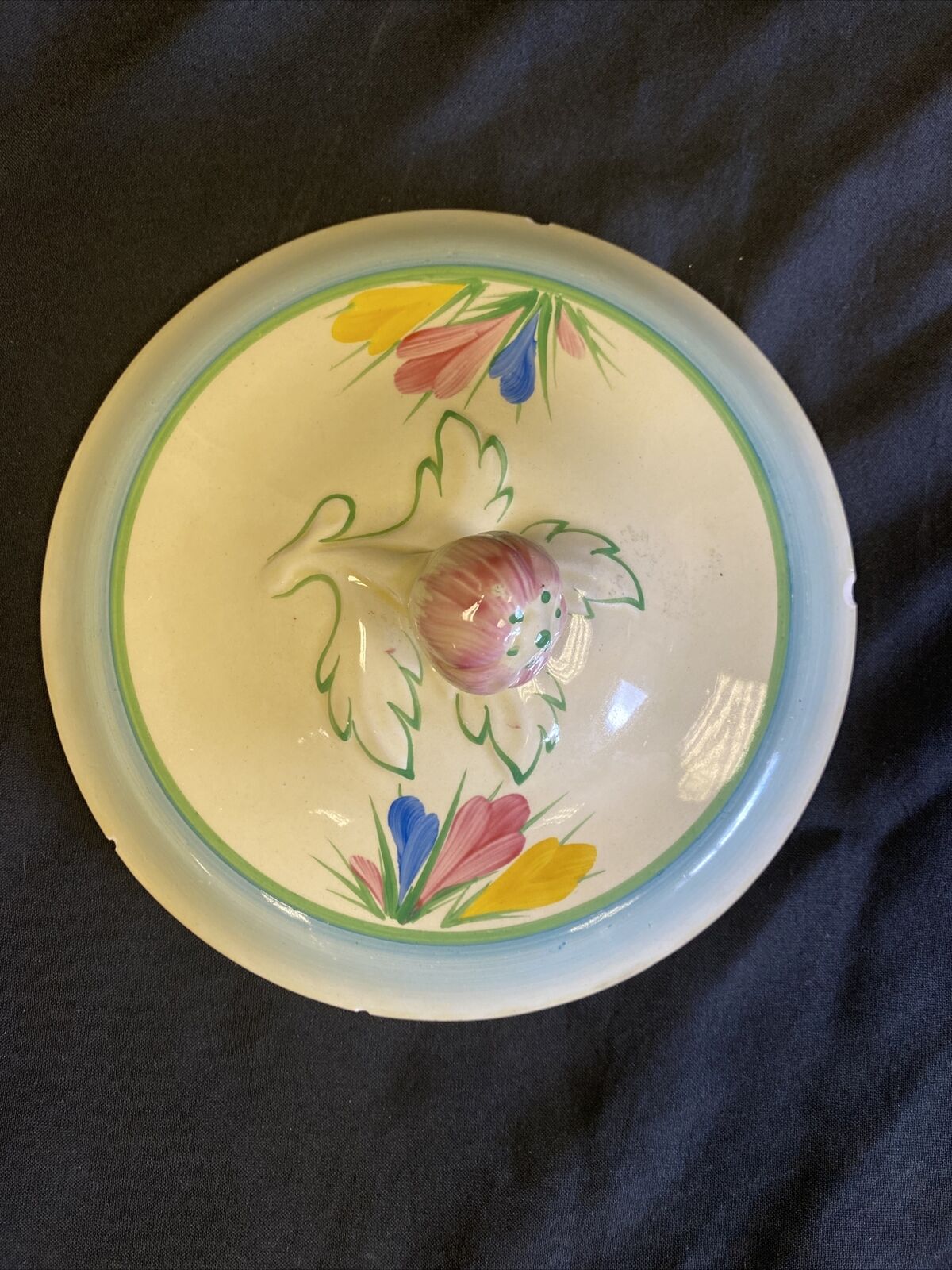 Clarice Claiff Crocus Design Newport Pottery - Tureen and Lid 26cm - (7662)
