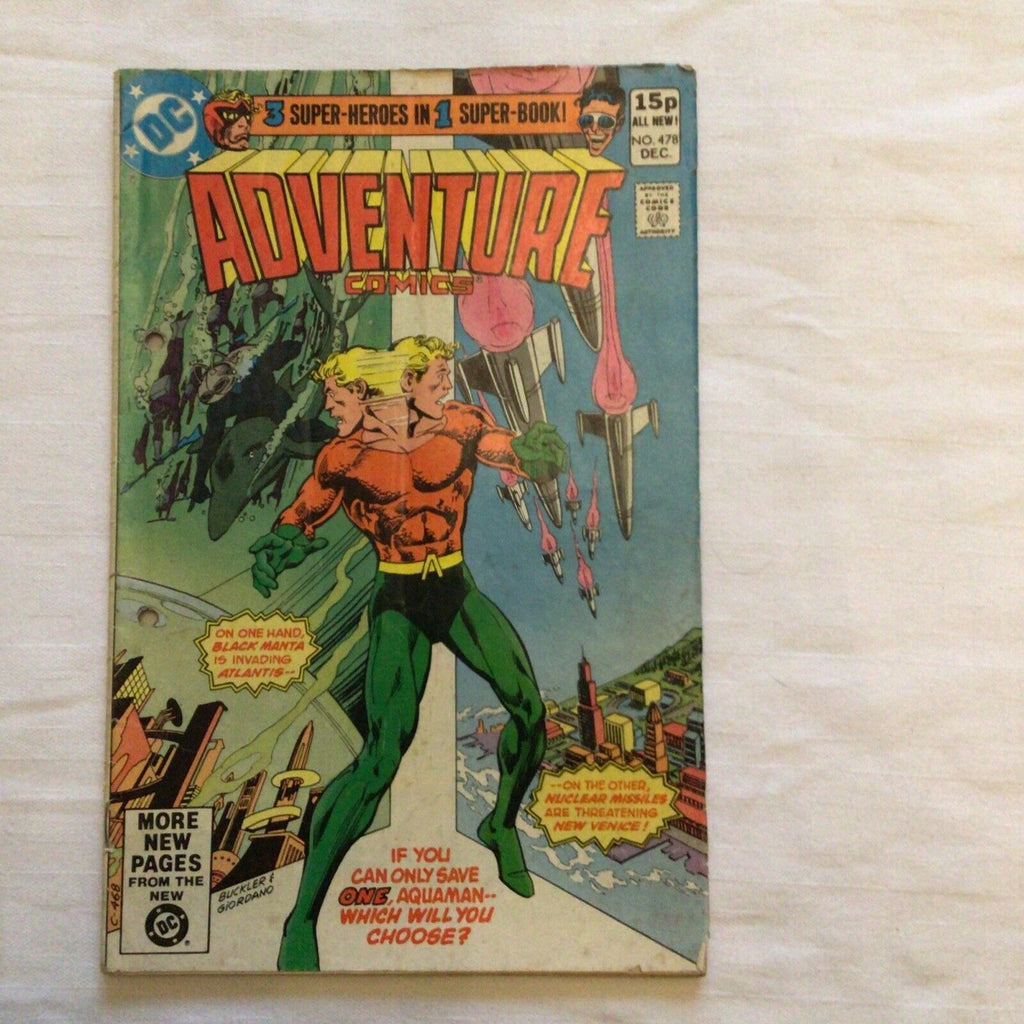 COMIC - DC Comics Adventure Comics AQUAMAN & BLACK MANTA - Dec 1980 - (8870)