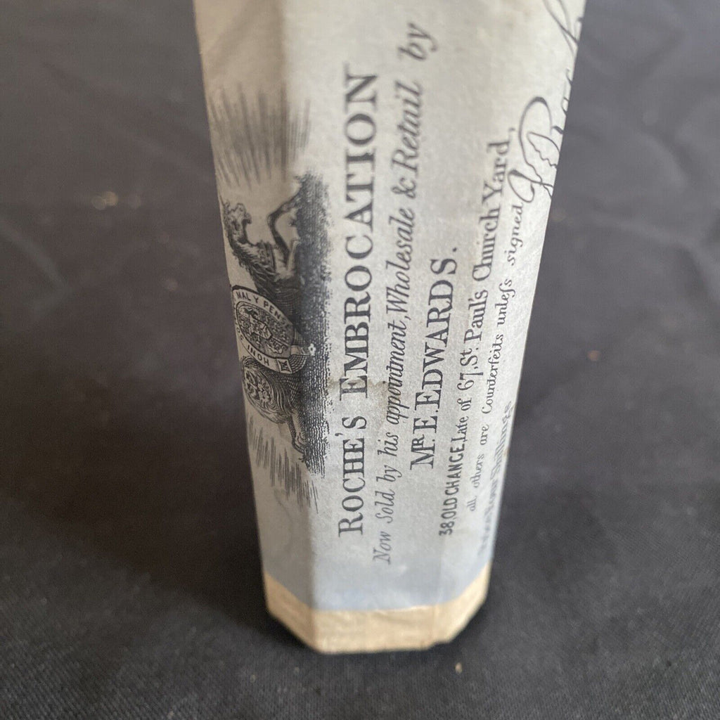 Antique Pharmacy Apothecary Unopened Roche's Embriocation - (9627)