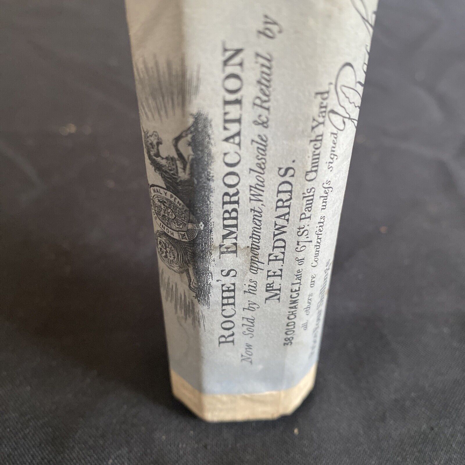 Antique Pharmacy Apothecary Unopened Roche's Embriocation - (9627)