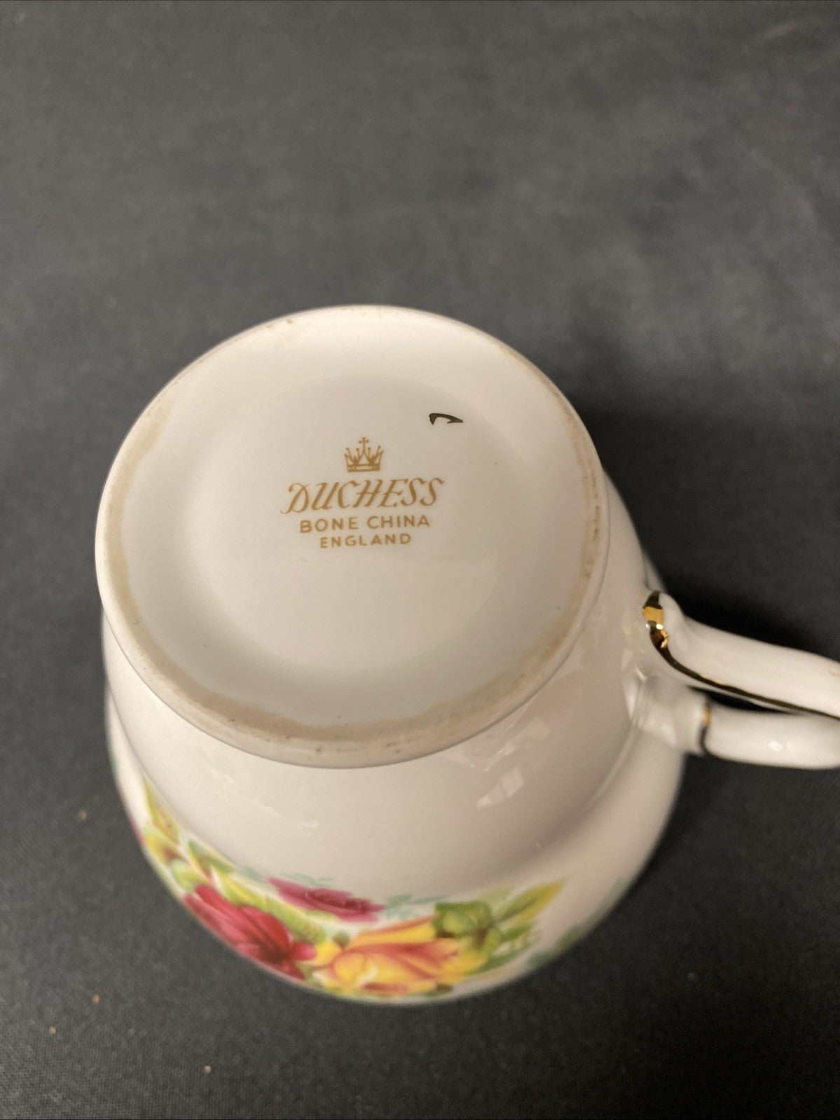 Vintage Duchess Fine China Roses "Mother" Cup and Saucer - (1594)