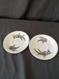 Royal Albert Night & Day 14cm Diameter Tea Saucer x2 Excellent Cond -(5729)