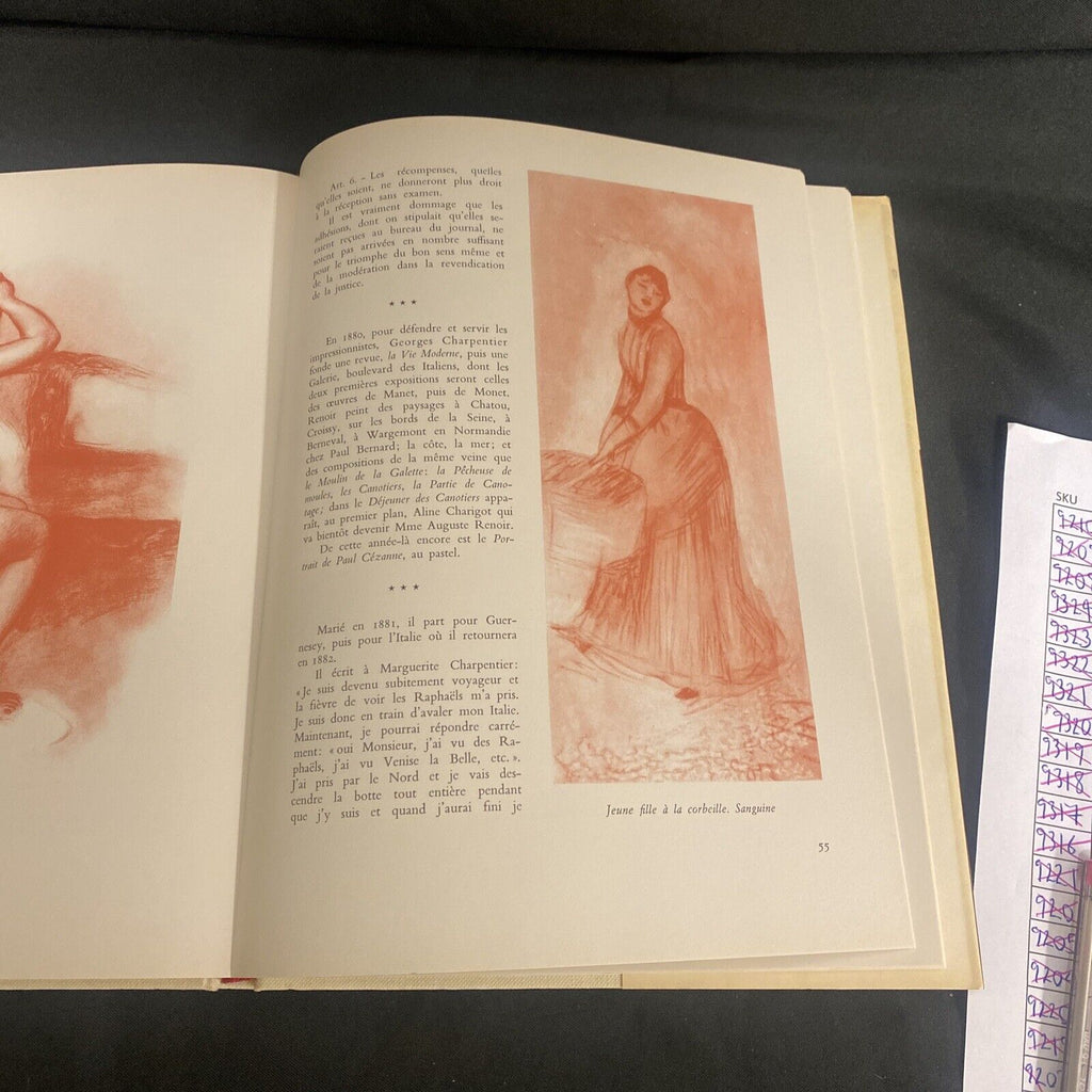 BOOK - Renoir - Maximilien Gauthier French Text Hardback 1976 - (9106)