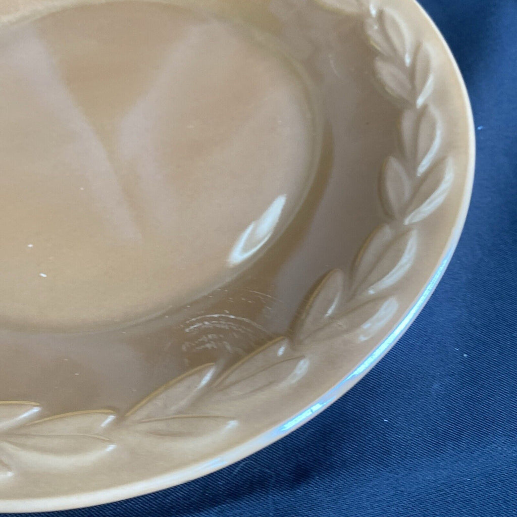Vintage FIRE KING Oven Ware PEACH LUSTRE c1950 Glass USA Laurel Plate 9" - (9061)