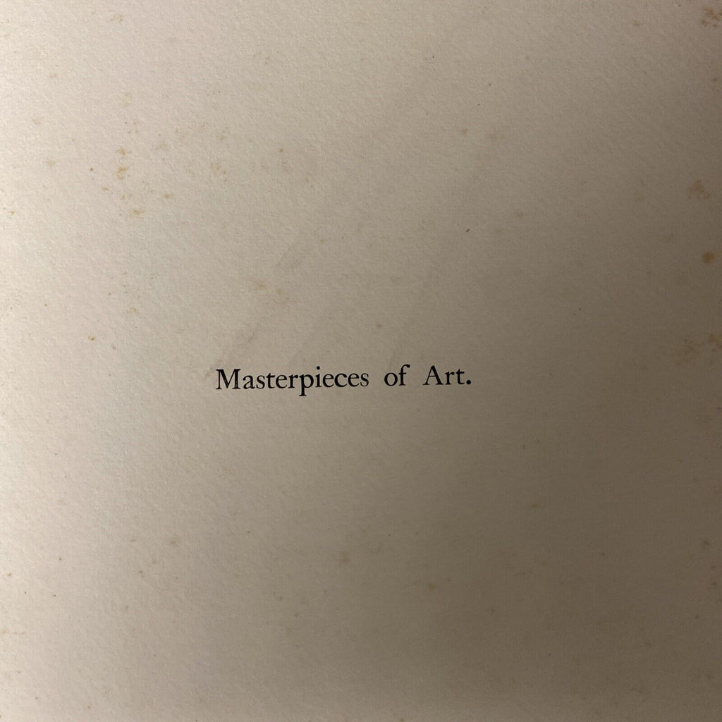 Masterpieces of Art A.G.Temple 1894 London Guildhall Signed 1st Ed #86/100 (5313