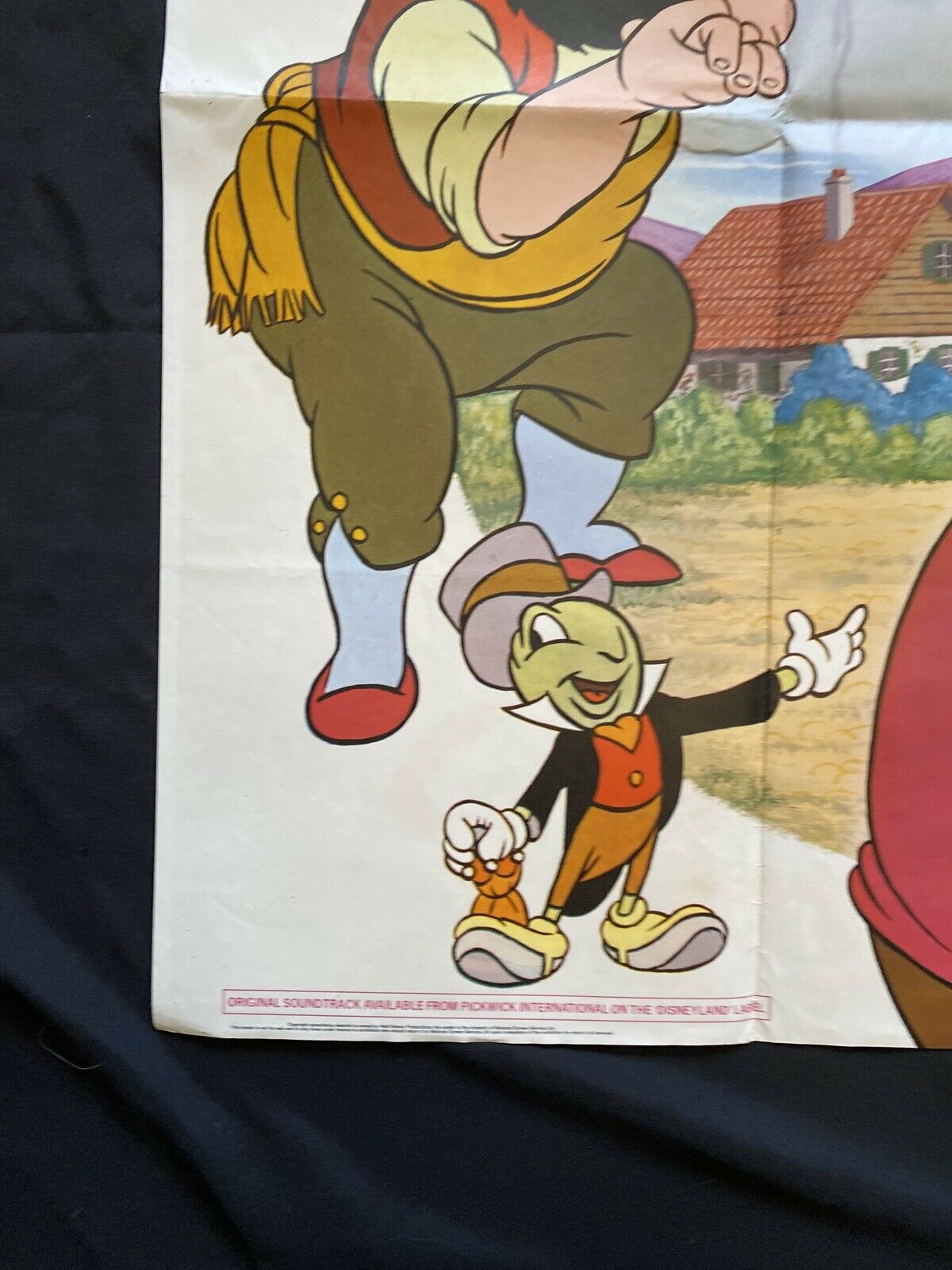 ORIGINAL UK QUAD POSTER - Disney's Pinocchio (1978 re-release) 30"x40" (6554)