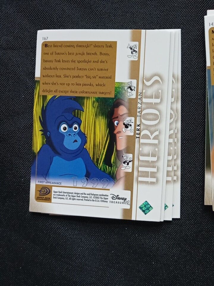 Upper Deck 2003 Disney Treasures Series Heroes x33 Trading Cards -(5744)