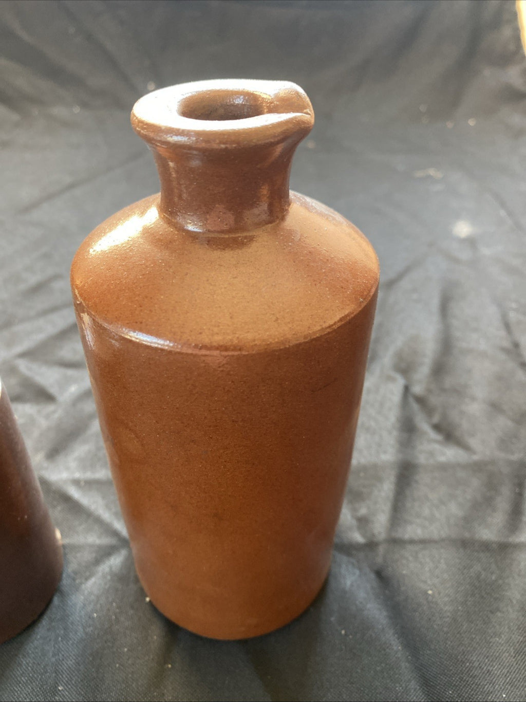 Pair of Salt Glaze Stoneware Bottles Lovatt & Lovatt Notts Langley Mill - (1003)