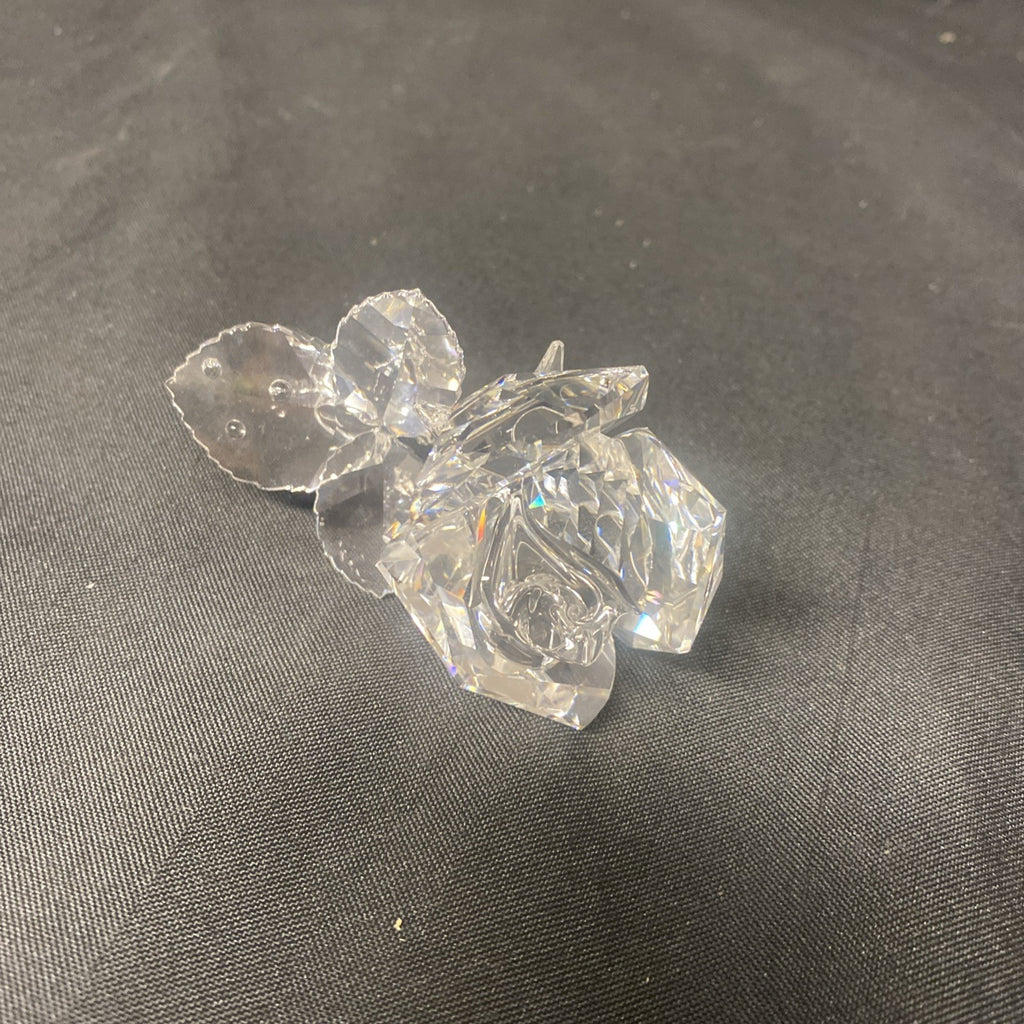 Swarovski Silver Crystal Rose Flower Boxed Stunning - (1627)