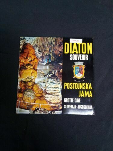 POSTOJNA CAVE - Floppy vinyl English single and 11 original slide photos (6986)