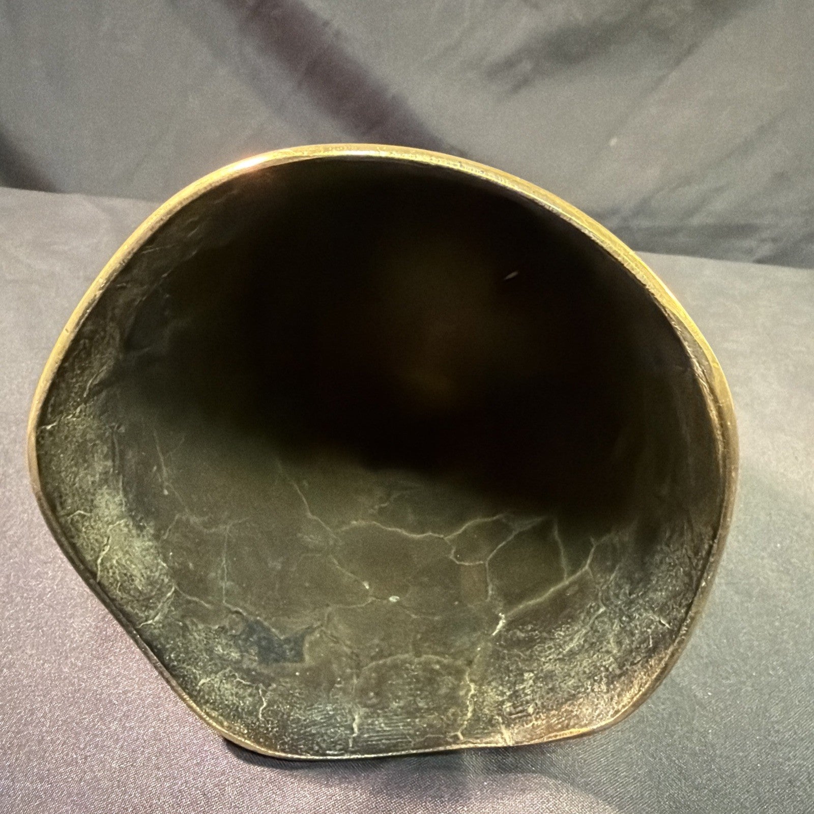 Antique Shanghai 1920 Gong Bell Heavy Brass - (1990)