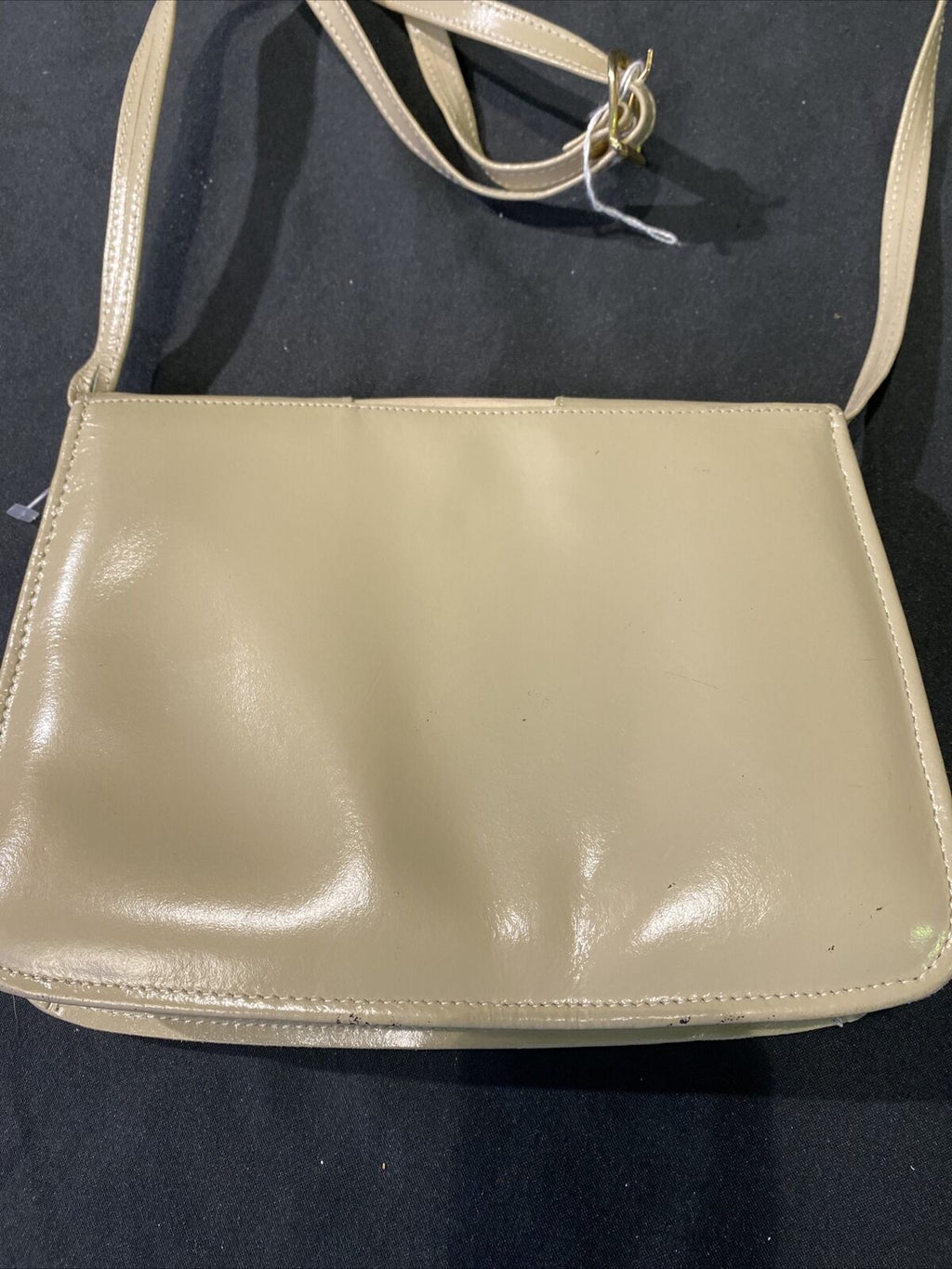 Handbag Leather made in Ireland 1990's unused Mint condition - (8438)