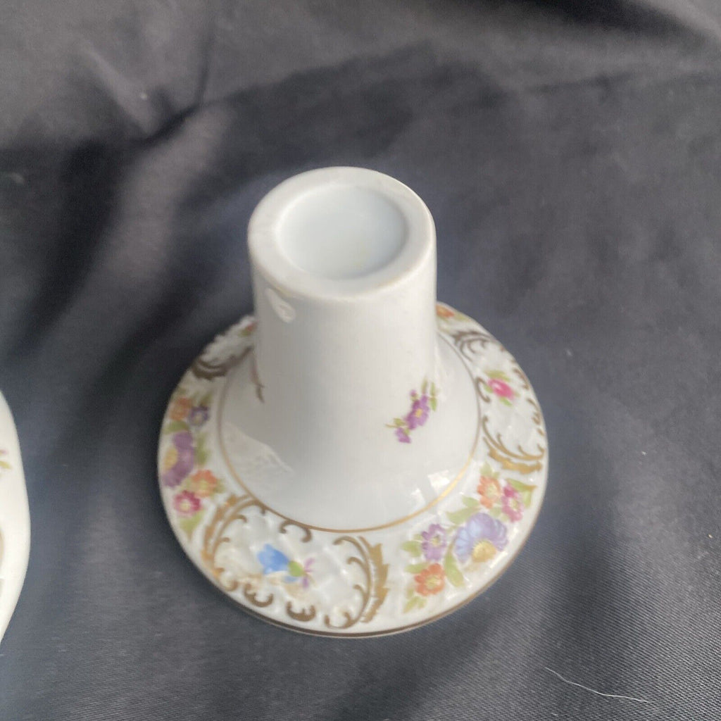 Schumann Arzberg Bavaria Germany Footed Bowl Porcelain Rose (9021)
