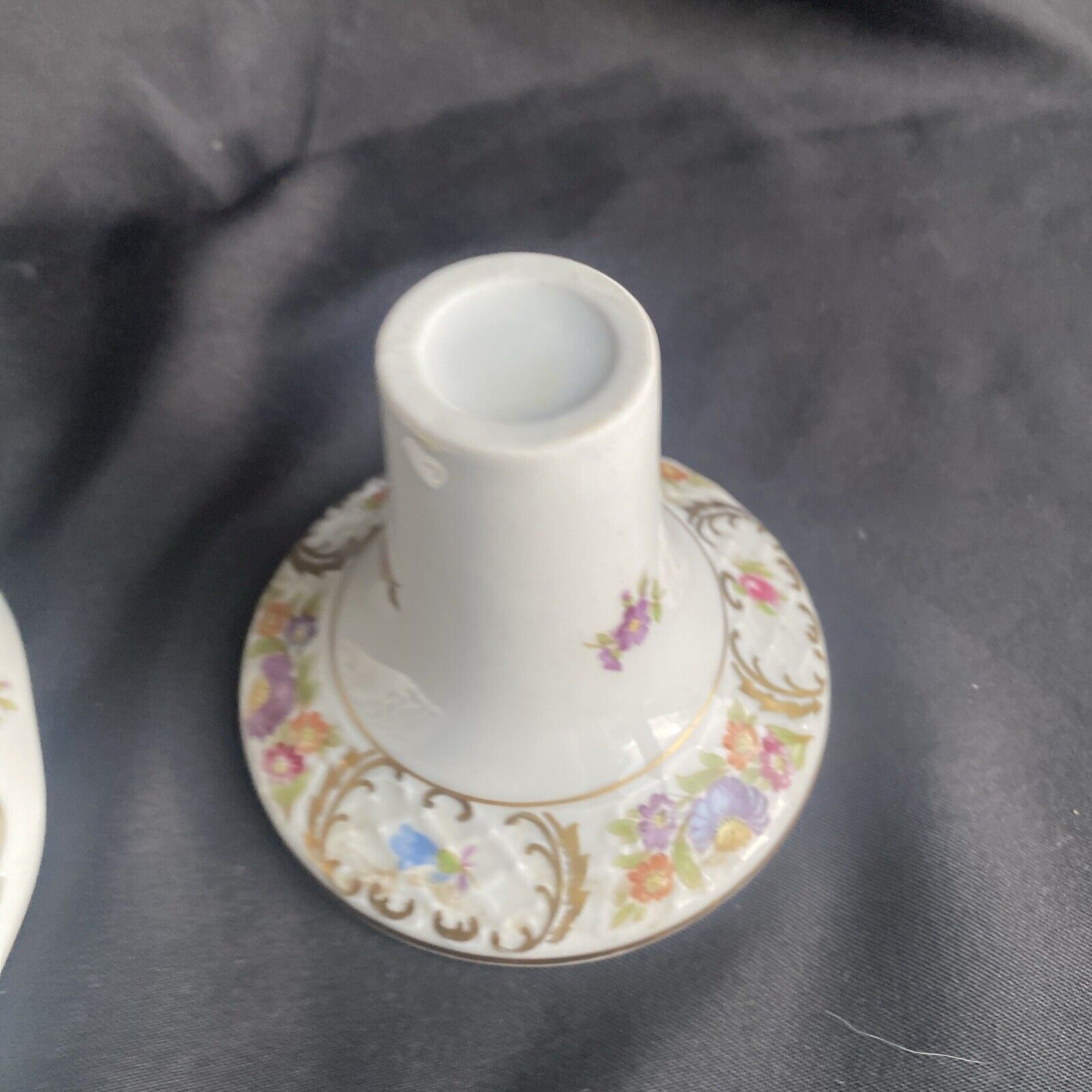Schumann Arzberg Bavaria Germany Footed Bowl Porcelain Rose (9021)