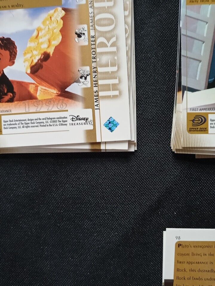 Upper Deck 2003 Disney Treasures Series Heroes x33 Trading Cards -(5744)