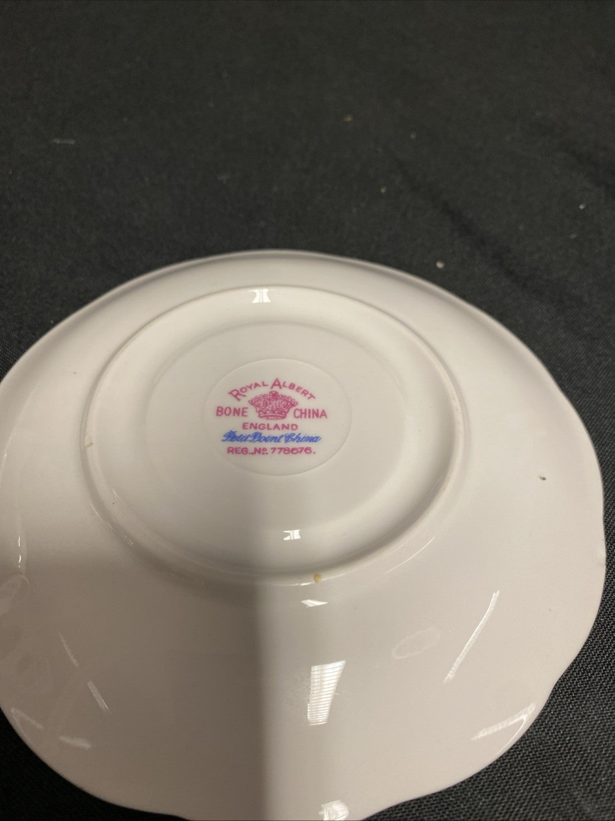 Royal Albert Bone China Petit Point RD778676 Tea Cup & Saucer - (1757)