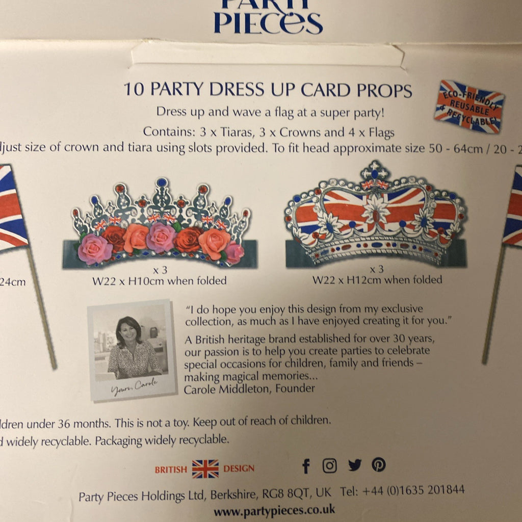 Carole Middleton Kate Party Pieces Table Decs for Coronation Royal Memorabilia - (1709)
