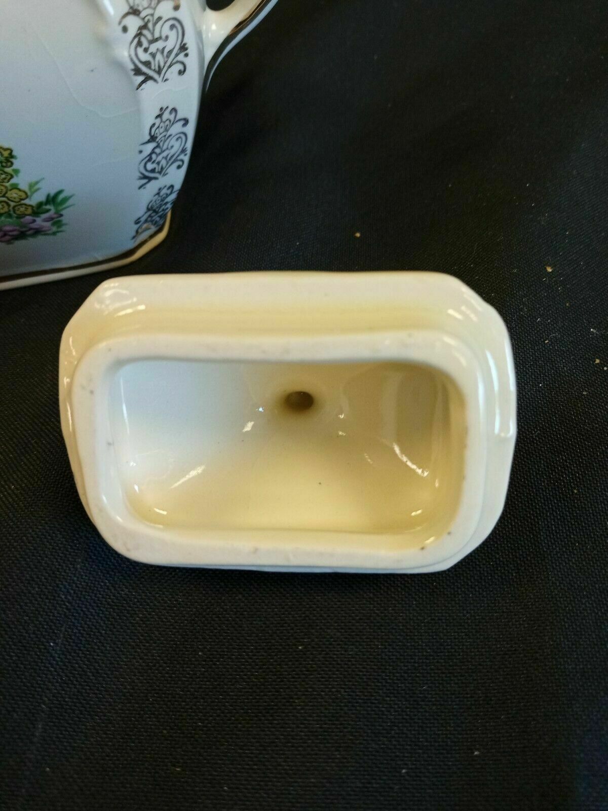 Vintage Sadler Sugar Pot  DAINTY MISS Gilded 9.5cm Tall - (7893)