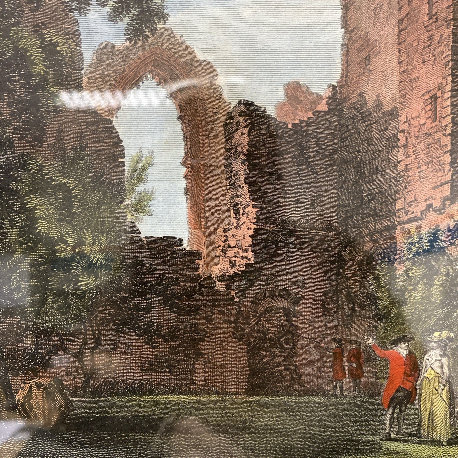 1781 Coloured Engraving Leiston Abbey W.Byrne, T.Hearne Framer H.Alden - (1767)