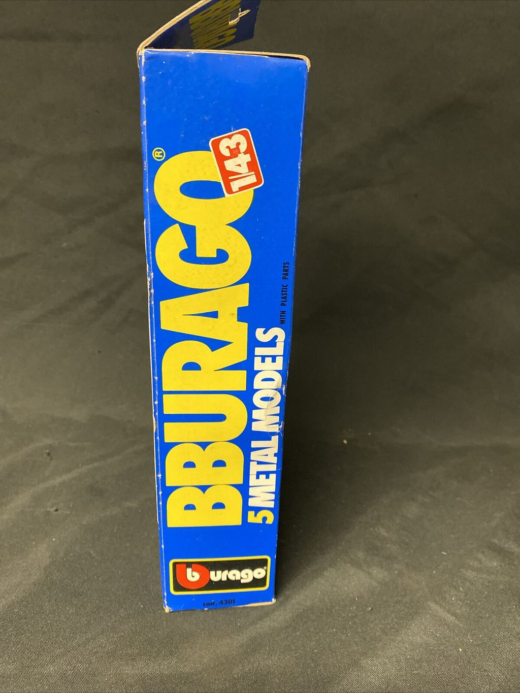 Vintage 1990's BBurago 5x Metal Car Models Cod. 4301 Diecast Mint Made in Italy