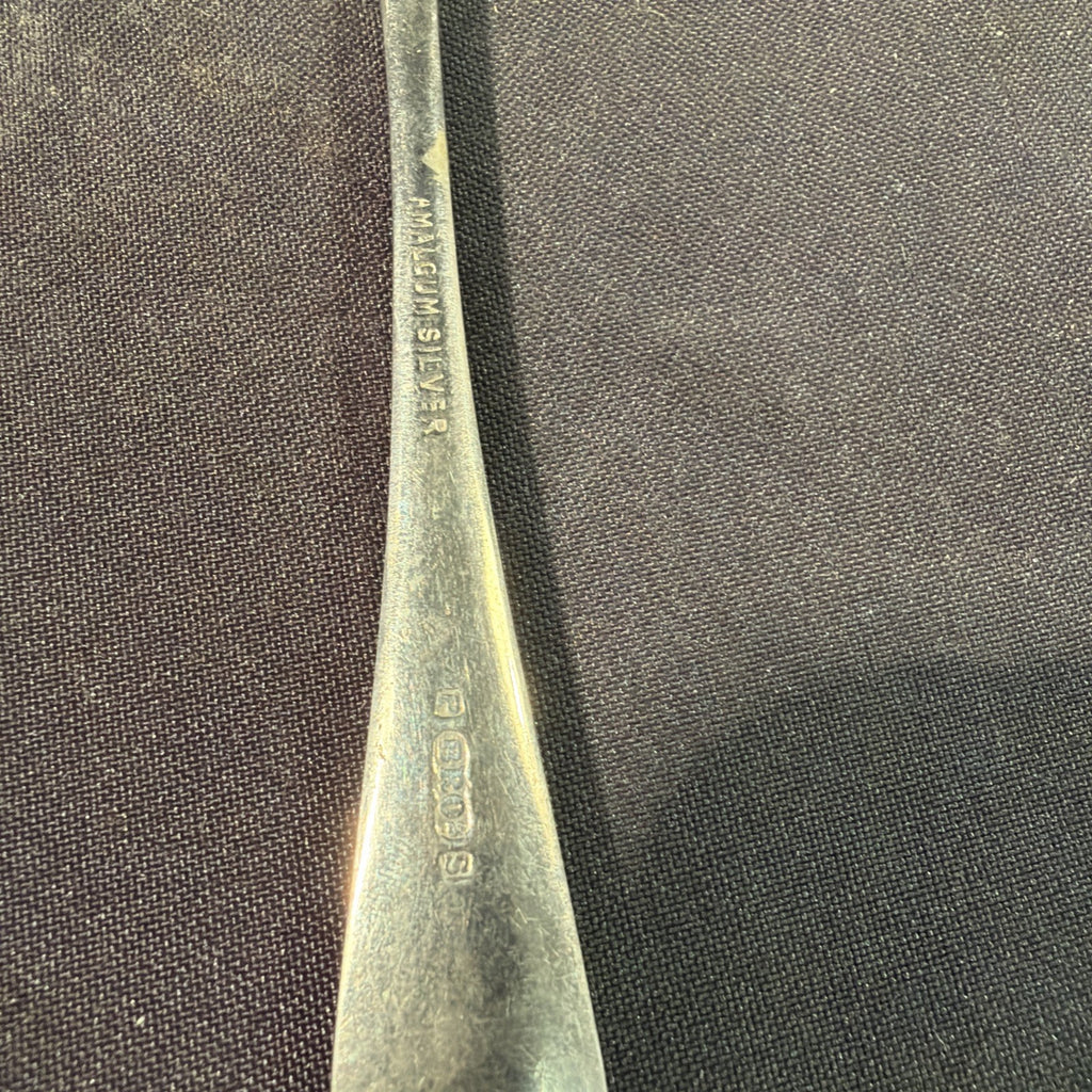 Amalgum Silver Forks x 6 VERY RARE Pinder Bros Stamped Amalgum - (2054)