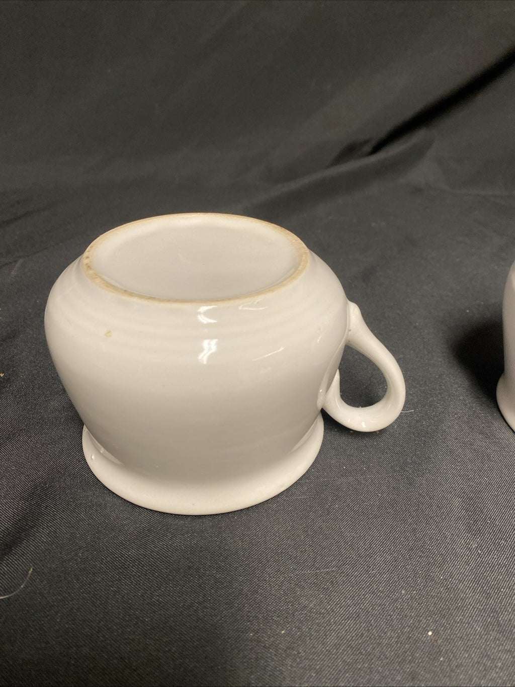 Pair of 1980's soup mugs Chicken and Mushroom beautiful condition - (1798)