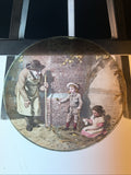 Magic Lantern Victorian Glass Round Handpainted Slide Burying The Canary (1096)