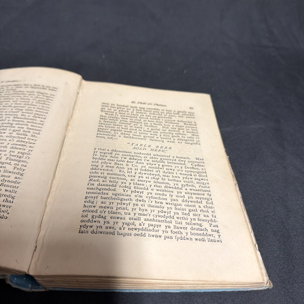 Y Dreflan Ei Phobl A'I Phethau, Daniel Owen - Welsh Language book - (1903)