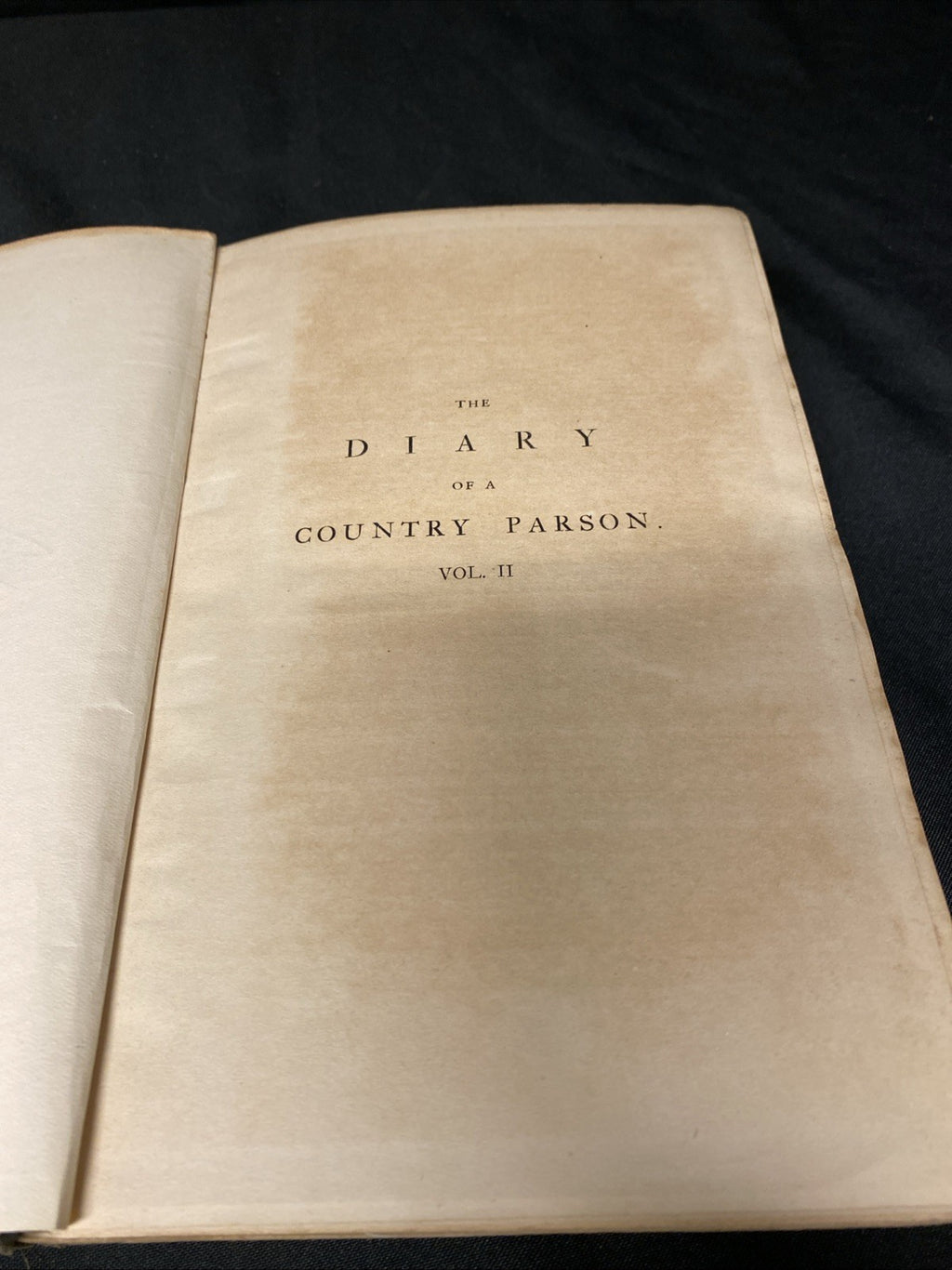 Book - Diary of a Country Parson VII - James Woodforde - 1926 - (1546)