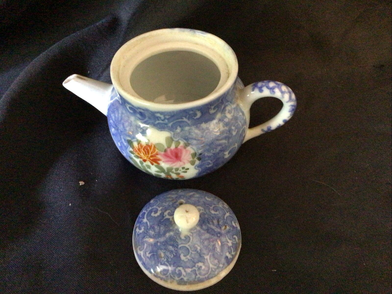 Teapot Collectors Small Ceramic Vintage 7cm Japanese Style - (8378)