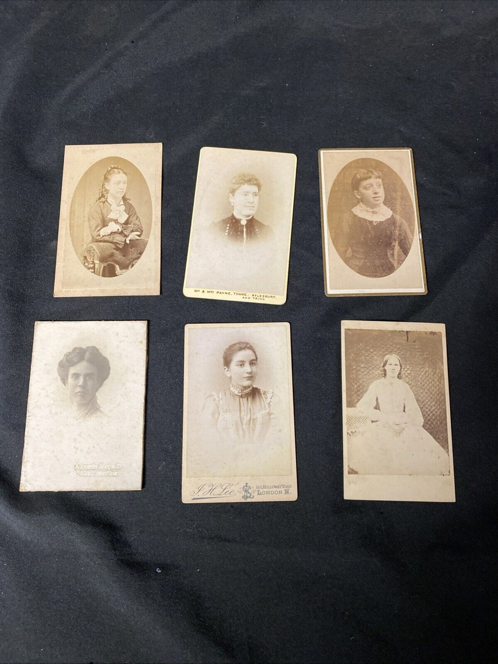 Victorian Carte De Vista CDV's x 6 Features Ladies Portraits, London - (5448)