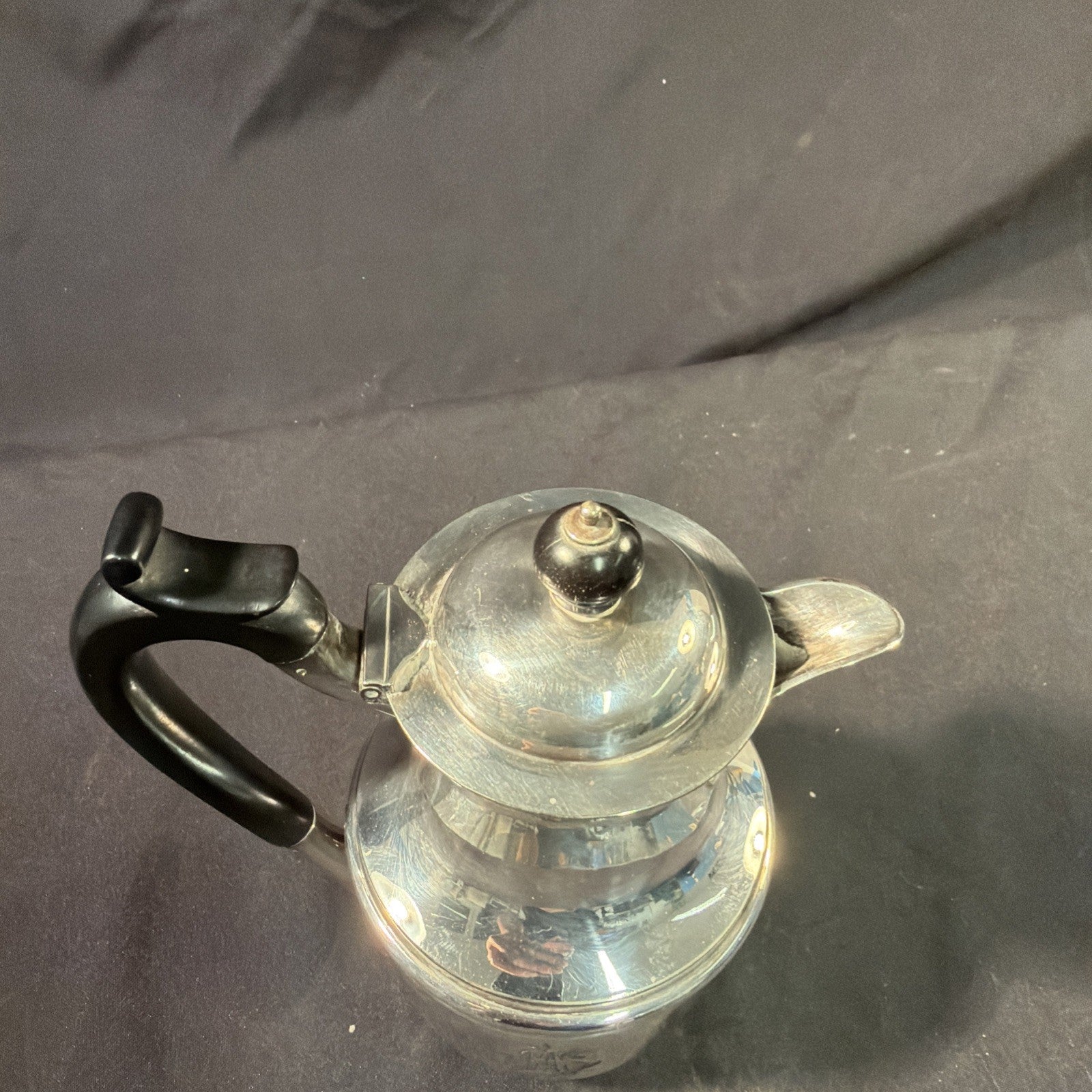 Finnigans of Manchester 1913 Silver Plate Heavy Coffee Teapot in excellent cond - (2058)