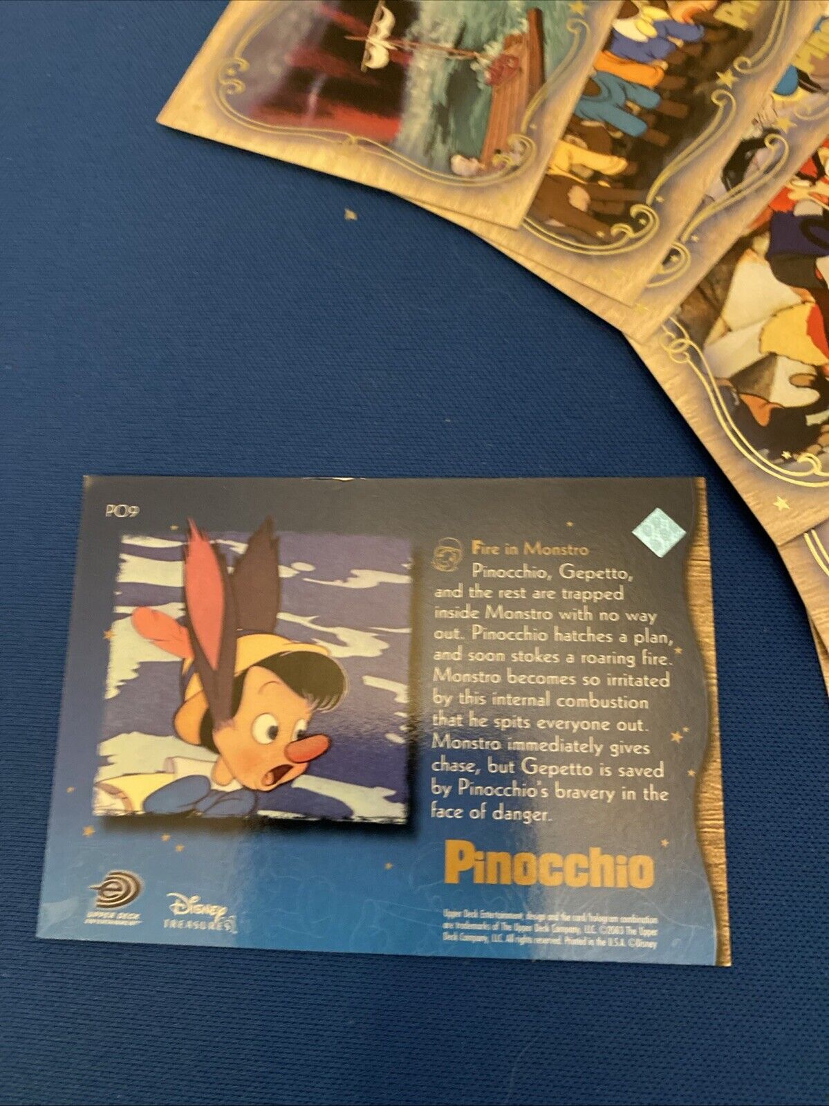 Upper Deck 2003 Disney Treasures Pinocchio x7 out of 10 Trading Cards (5768