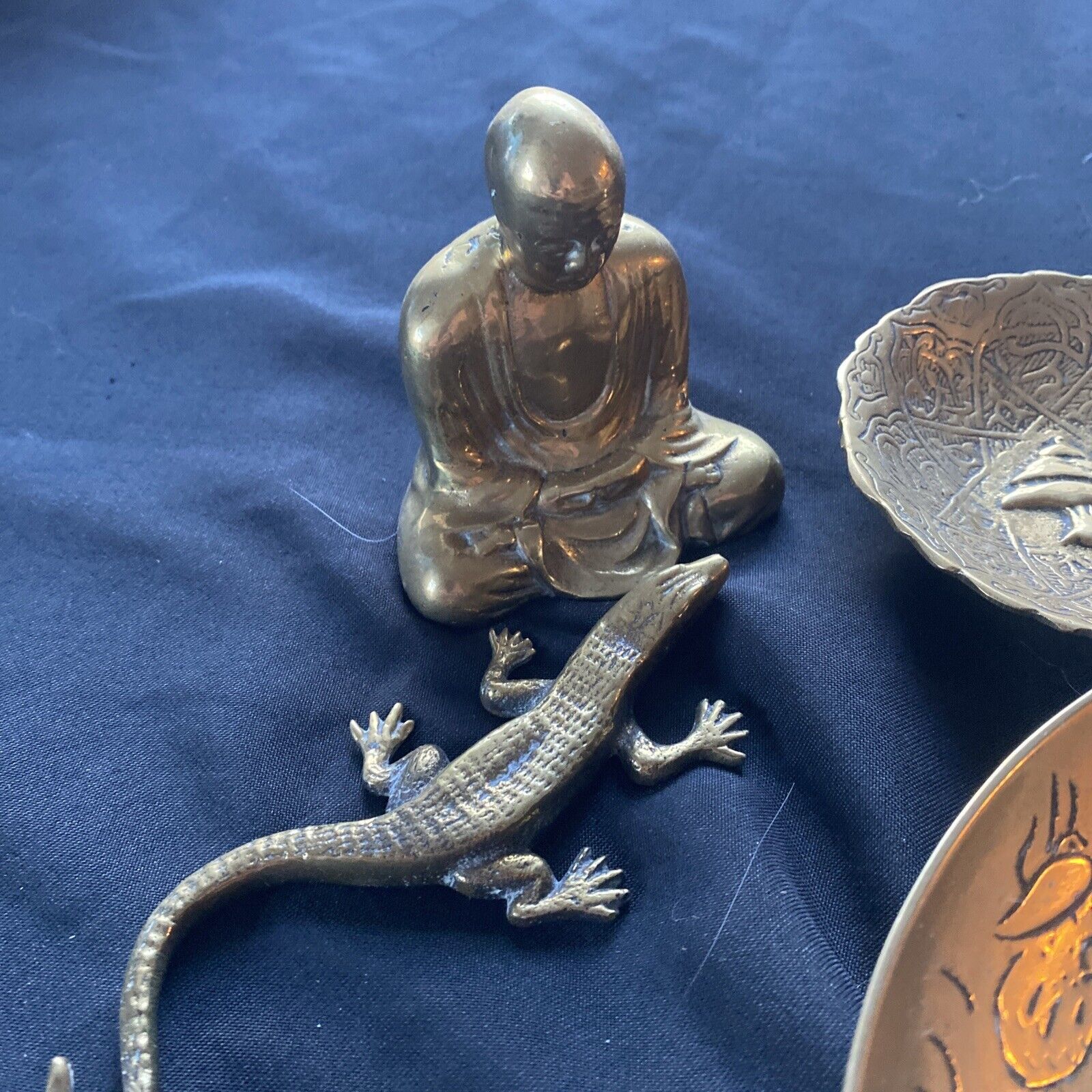 Antique Chinese Asian Brass Bronze collection Bowls ETC - (9607