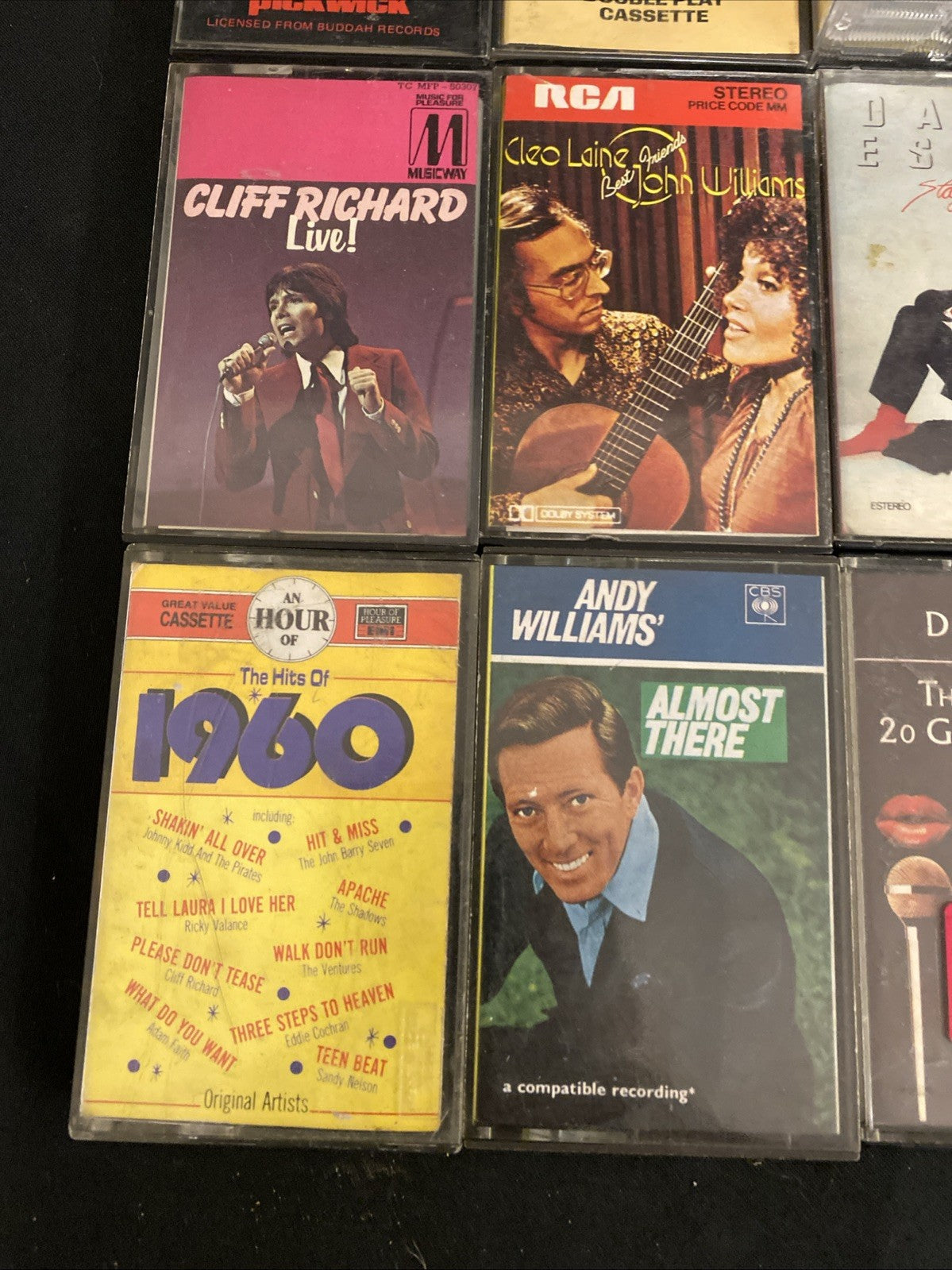 20 Cassette tapes Mainly 60's / 70's Searchers Ross Cochran - (1736)