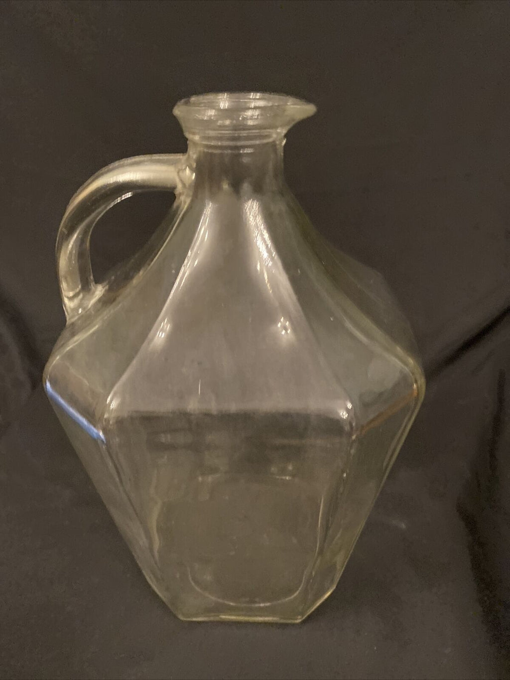 Vintage 1950's Whisky Jug Glass Decanter Rare  - (8456)