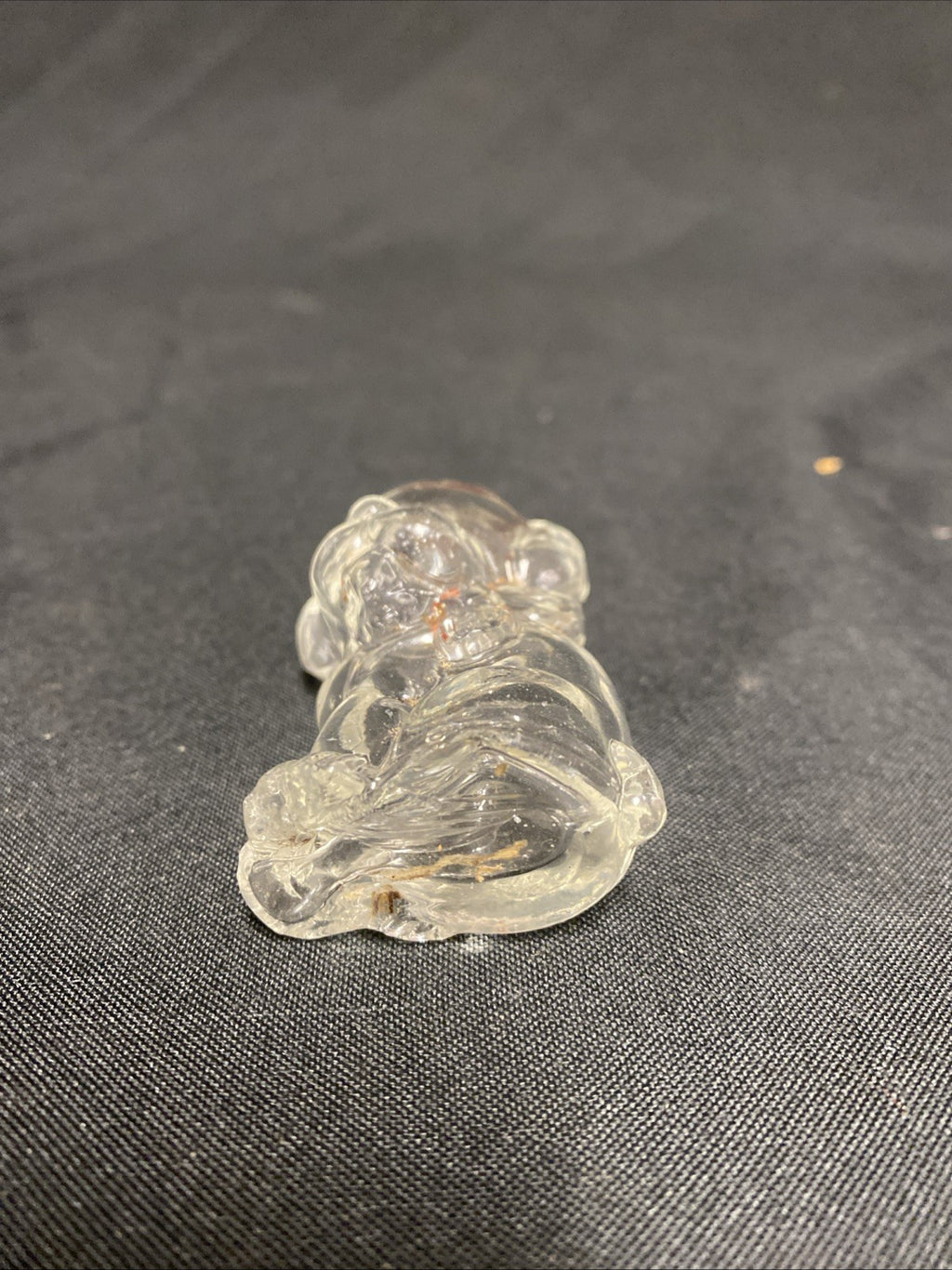 Manon Freres Puppy Perfume Bottle 1930's French bakelite Cap - (1812)